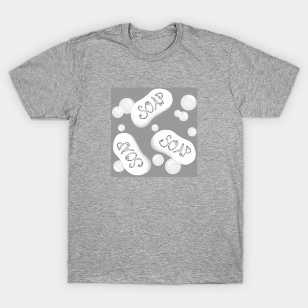 Wash Up / Soap & Bubbles T-Shirt by FranBail